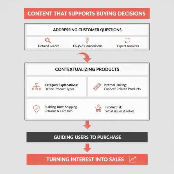 Content That Supports Buying Decisions in Ecommerce SEO