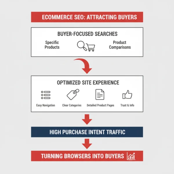 Ecommerce SEO Attracts Buyers