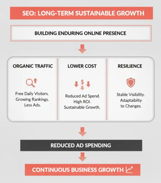 SEO Supports Long Term Growth Without Constant Spending